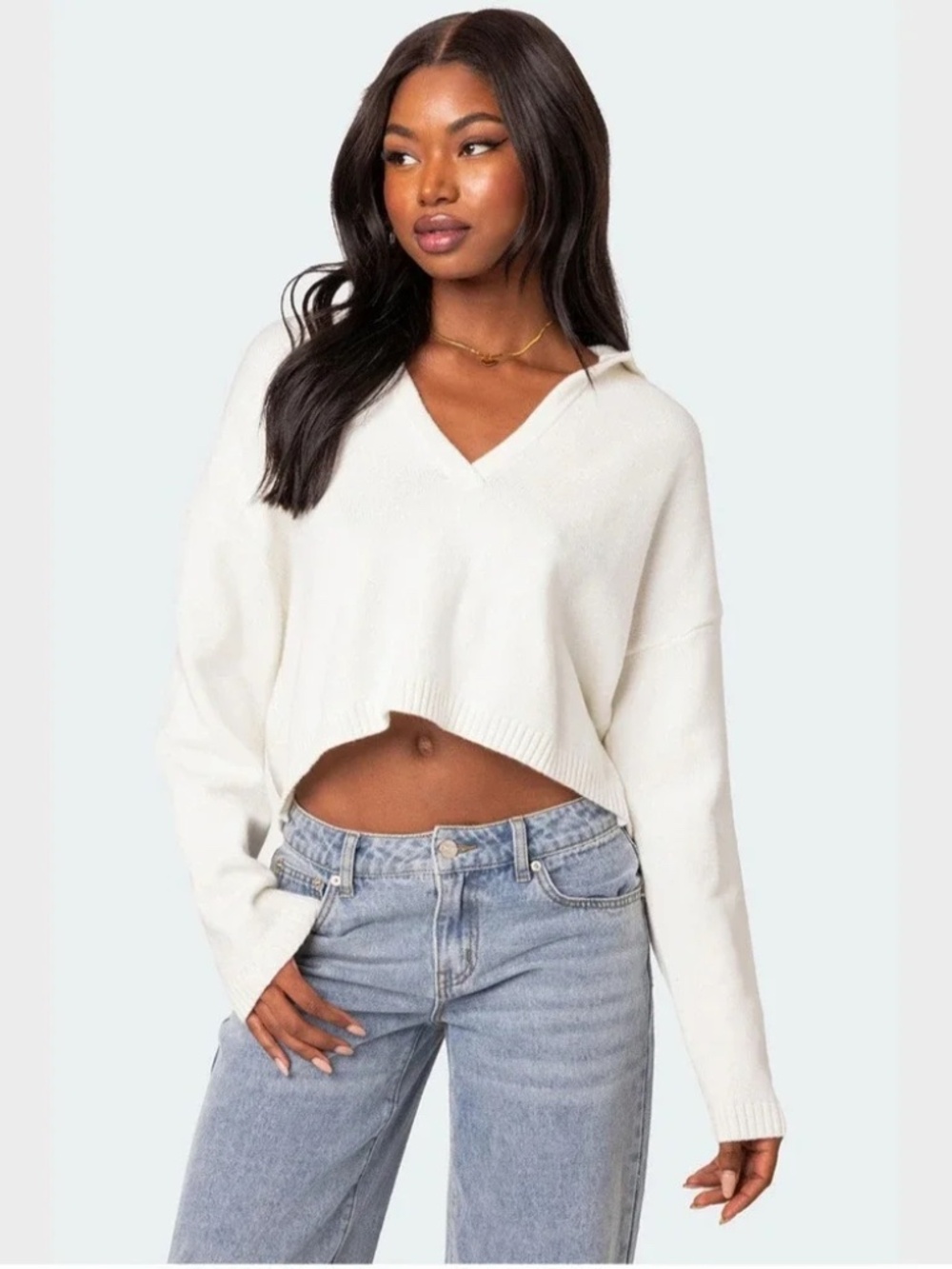 Edikted Marcie Oversize Cropped Sweater